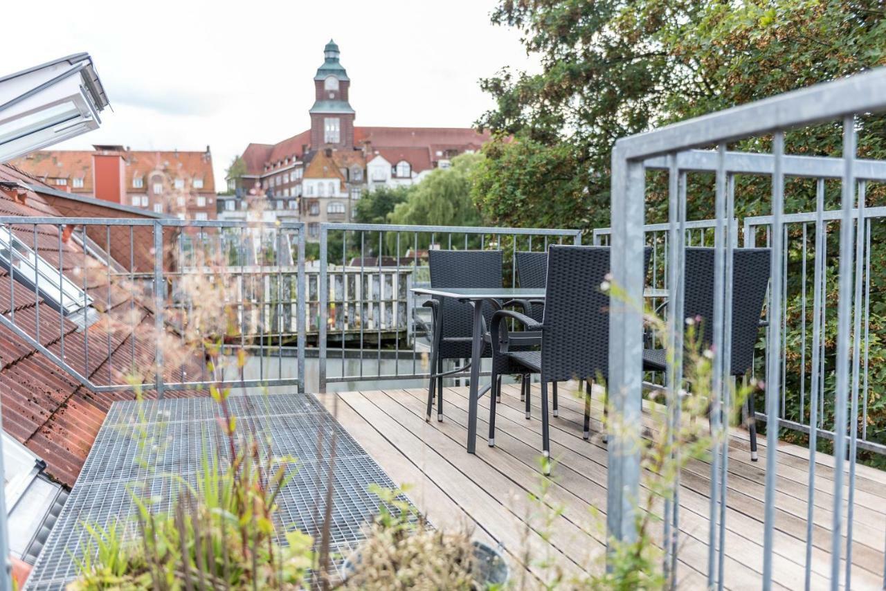 Fewo1846 - Flensburg68 - Komfortable Maisonettewohnung Fuer 6 Personen Mit Dachbalkon Im 4 Og Exterior foto